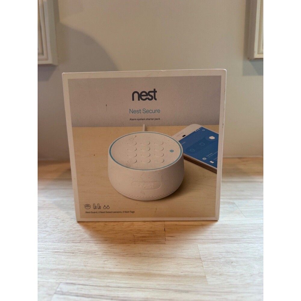 Google Nest Secure Alarm System w/ Guard Base NO Detect Sensors  H1500ES *READ
